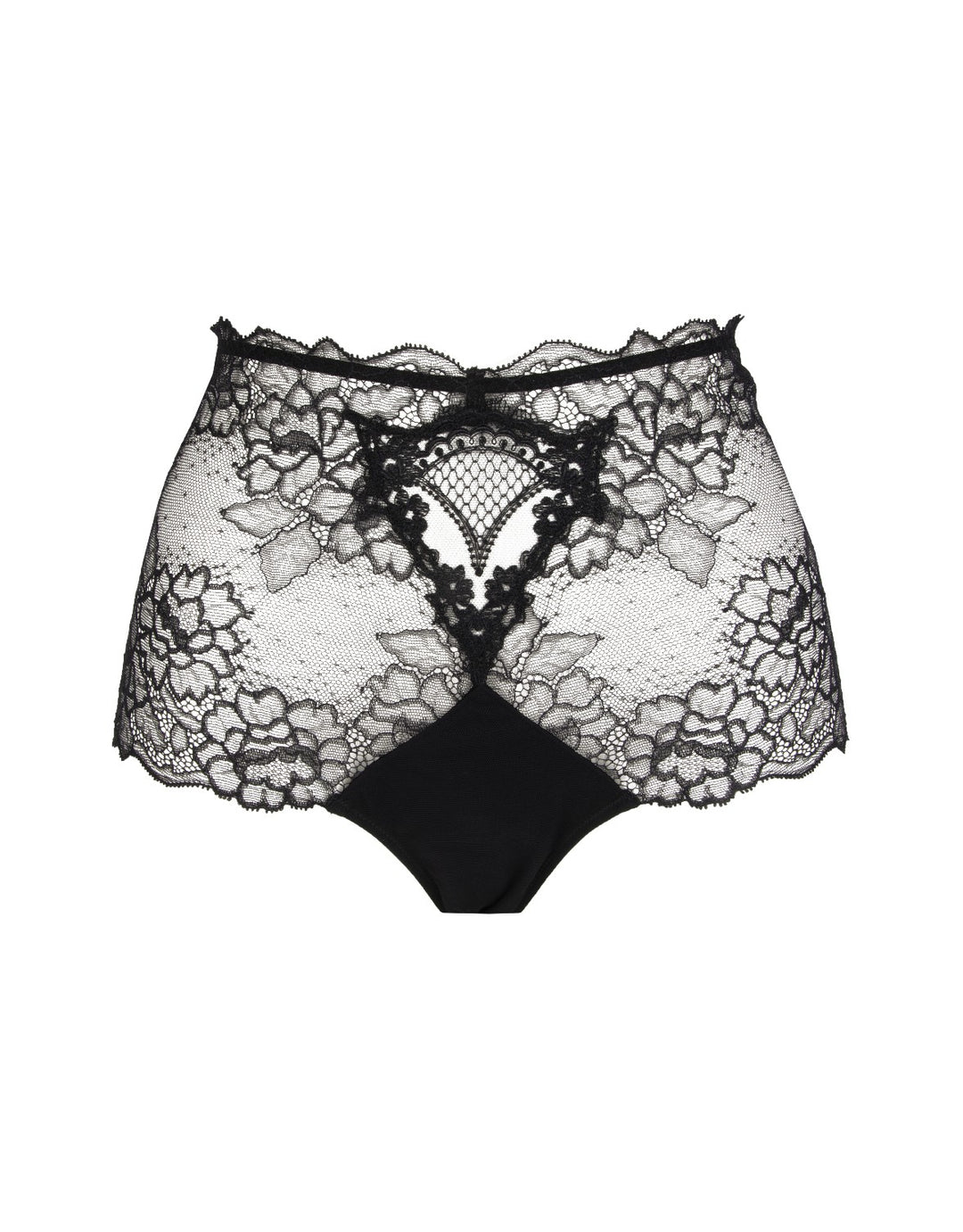 Lise Charmel High Waist Boyshort Sublime en Dentelle Black Lace