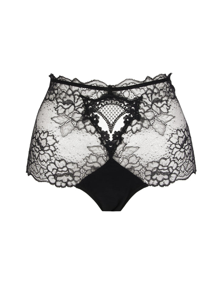 Lise Charmel High Waist Boyshort Sublime en Dentelle Black Lace