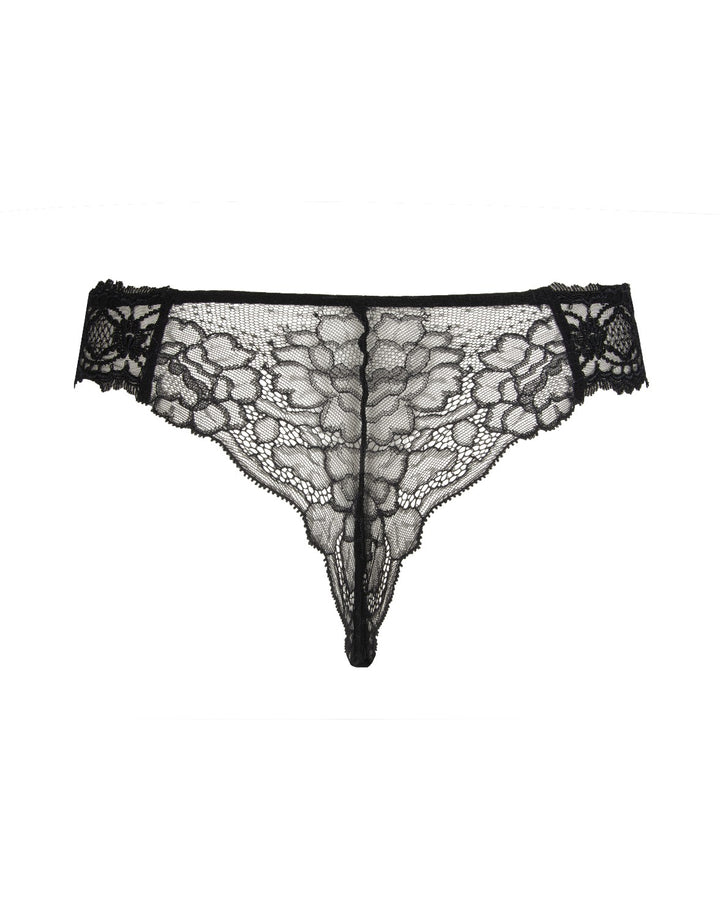 Lise Charmel Thong Sublime en Dentelle Black Lace