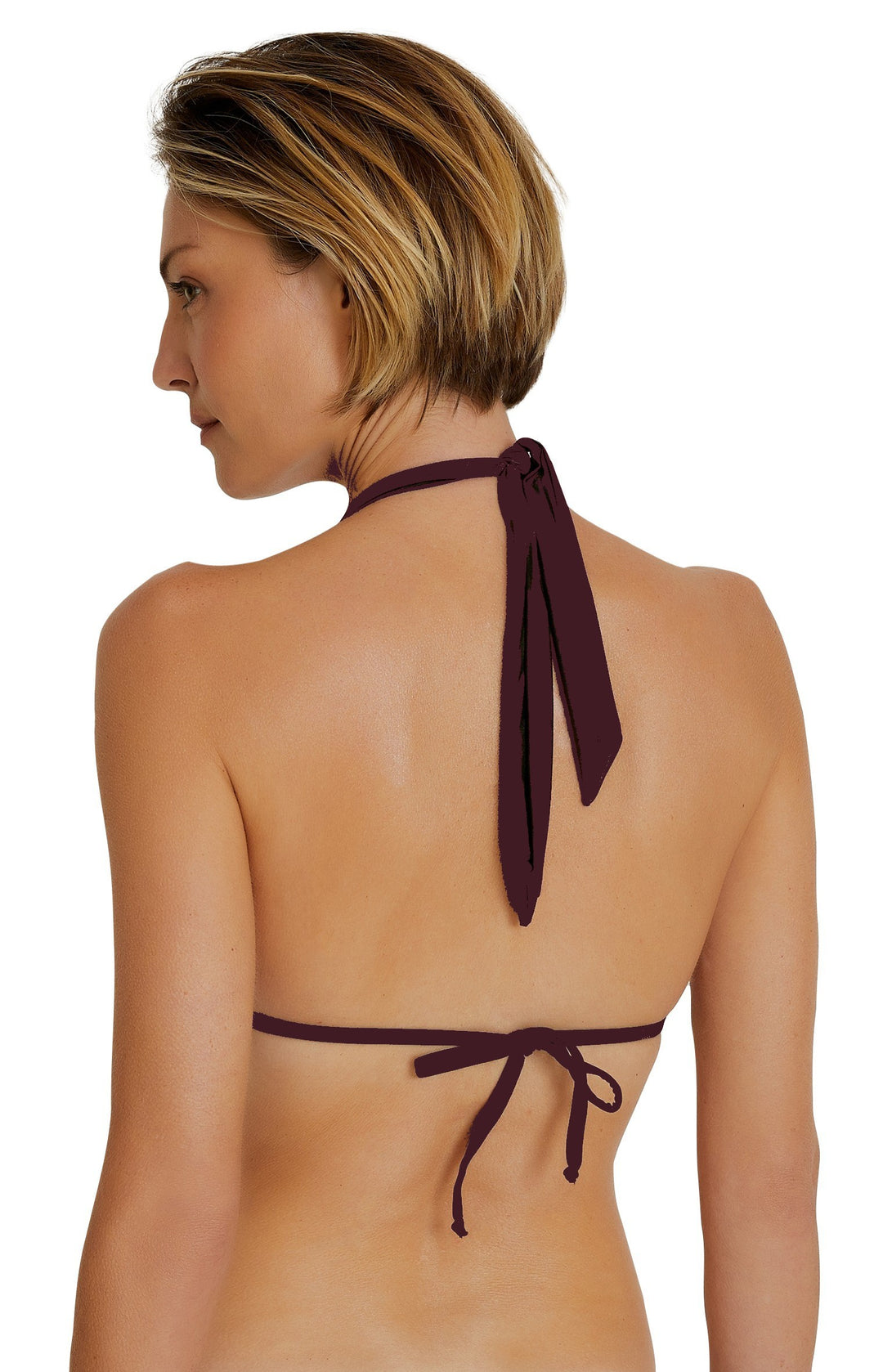 Lenny Niemeyer Adjustable Halter Bikini Top Blueberry