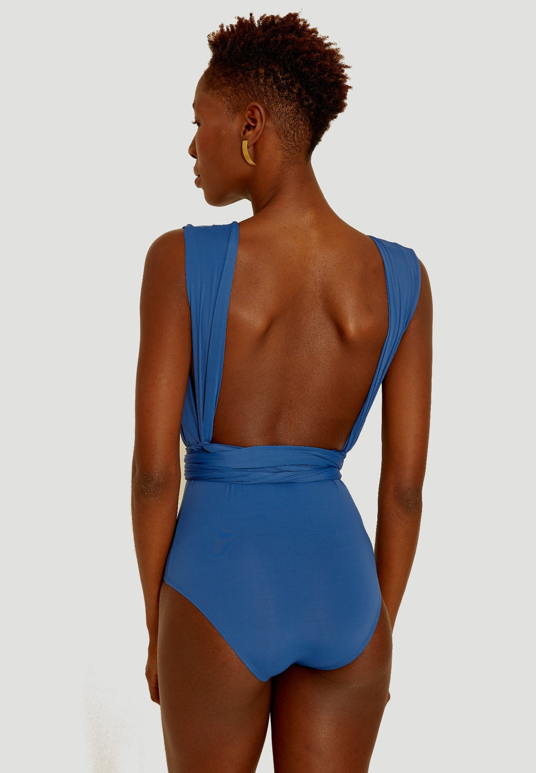Lenny Niemeyer Chic One Piece Halter Swimsuit Multiway Cobalt Blue