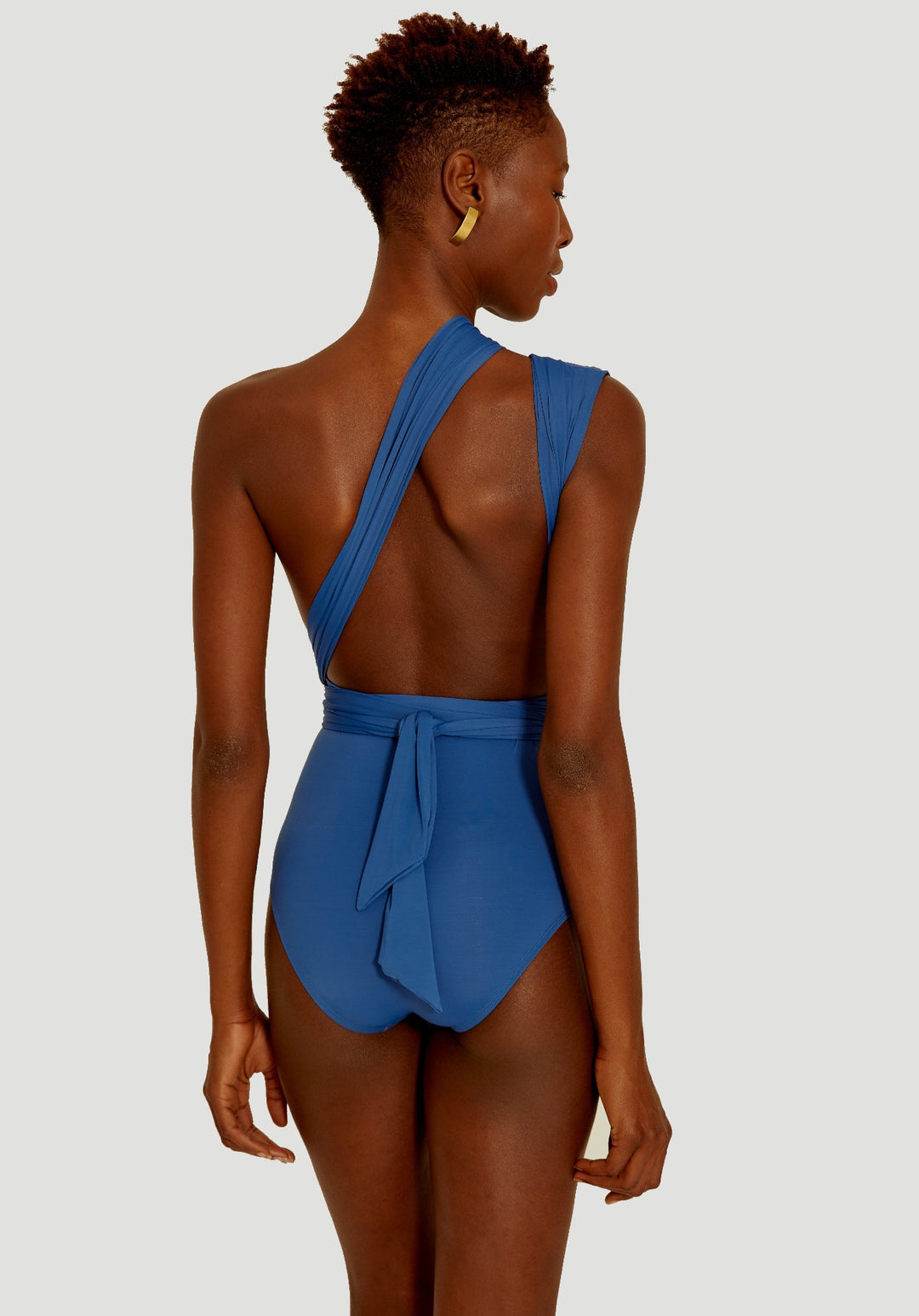 Lenny Niemeyer Chic One Piece Halter Swimsuit Multiway Cobalt Blue