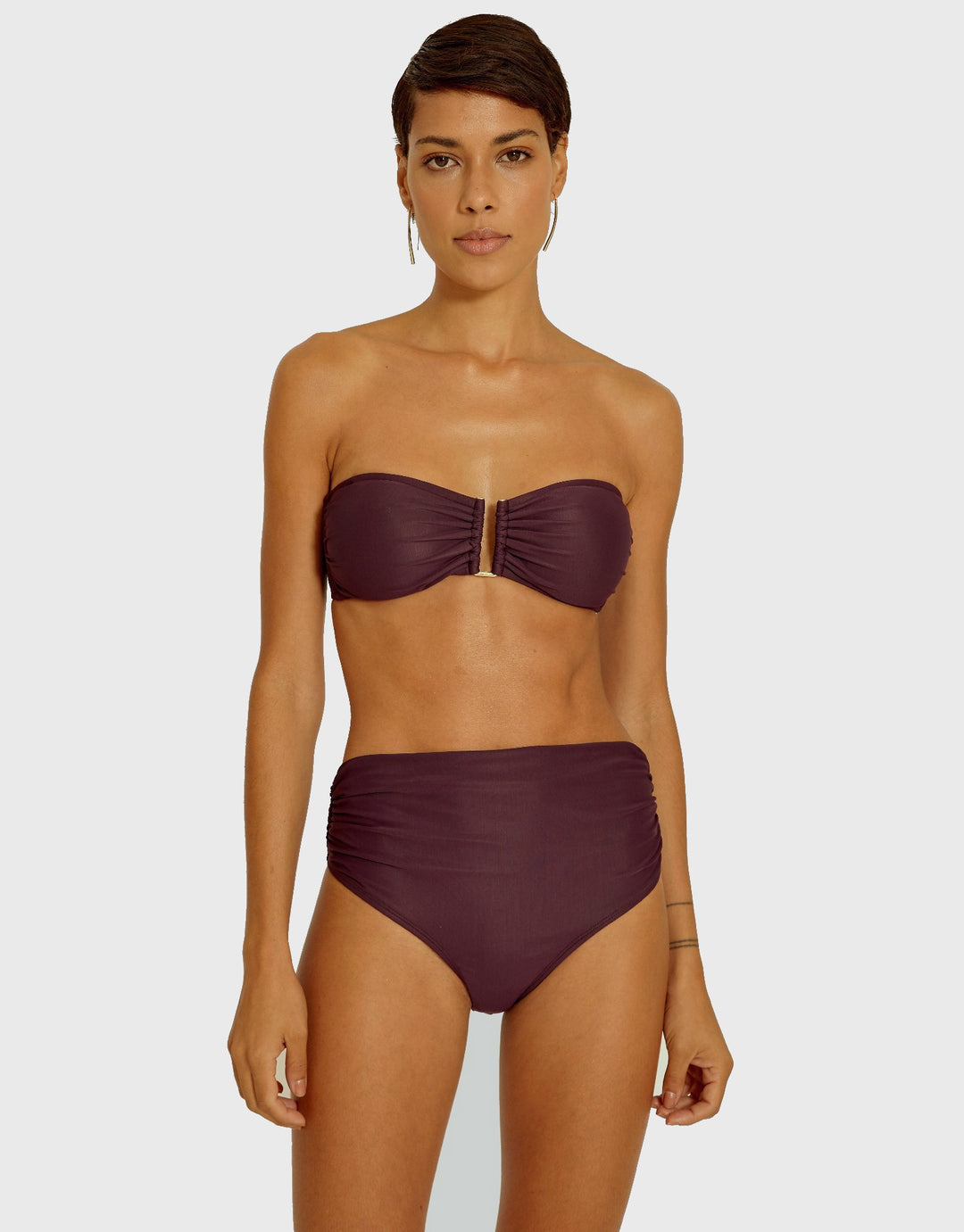 High Waist Bikini Bottom Blueberry, Lenny Cut
