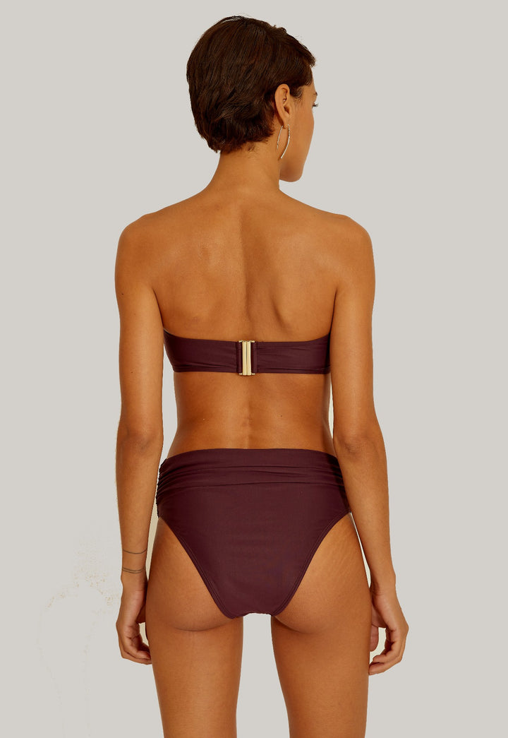 High Waist Bikini Bottom Blueberry, Lenny Cut