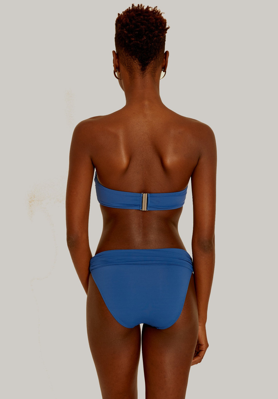 Lenny Niemeyer High Waist Bikini Bottom Cobalt Blue Designer Swimwear