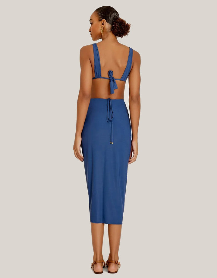 Lenny Niemeyer Sarong Jeri Blue Swimwear cover up