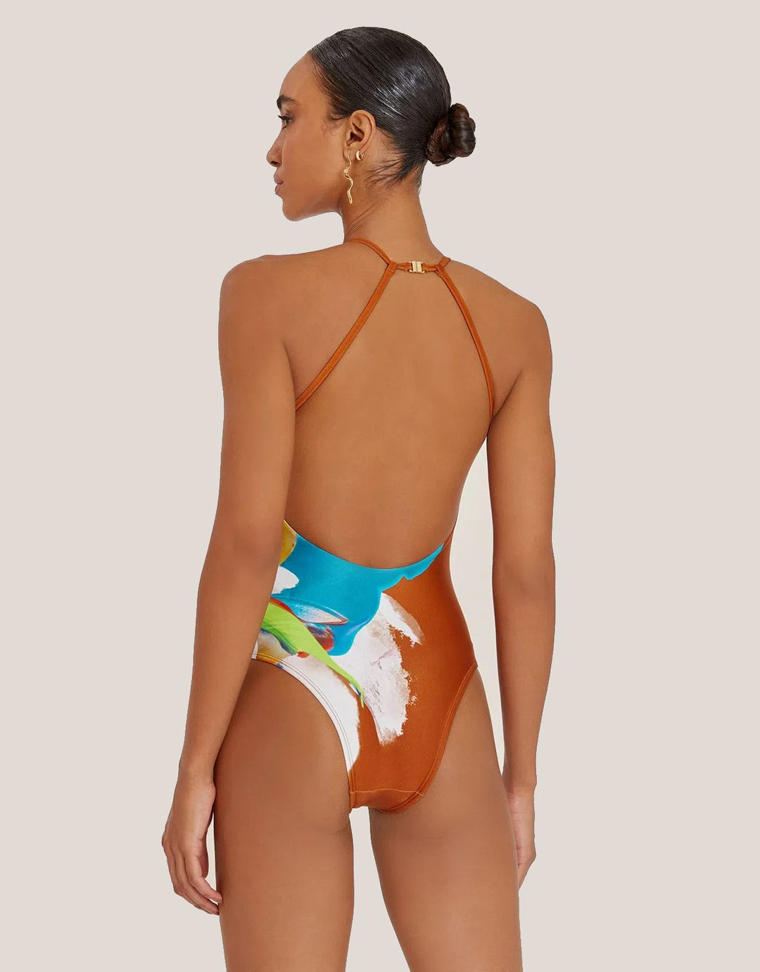 Lenny Niemeyer Straps High Neck One piece Bloom
