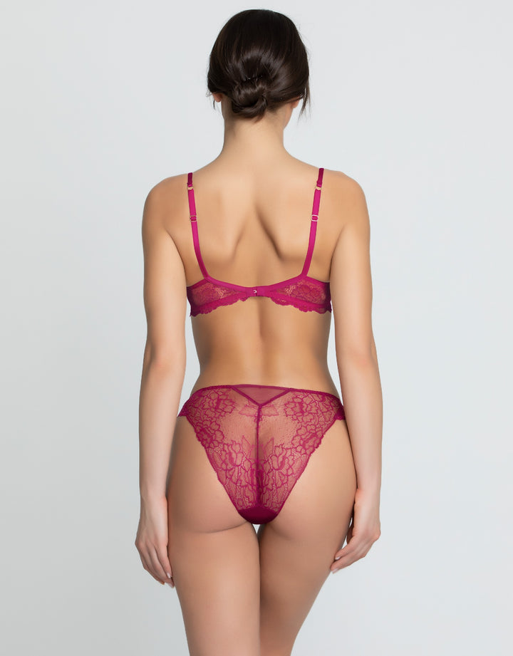 Lise Charmel Fuchsia Lace Italian Brief Sublime en Dentelle