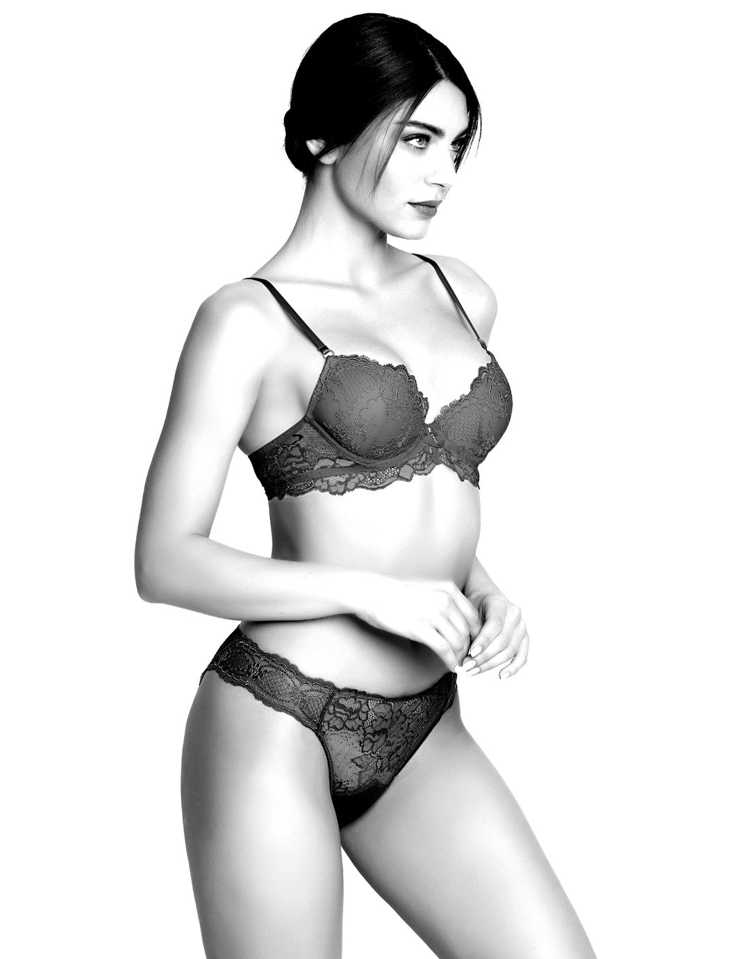 Italian Brief Sublime en Dentelle Black Lace