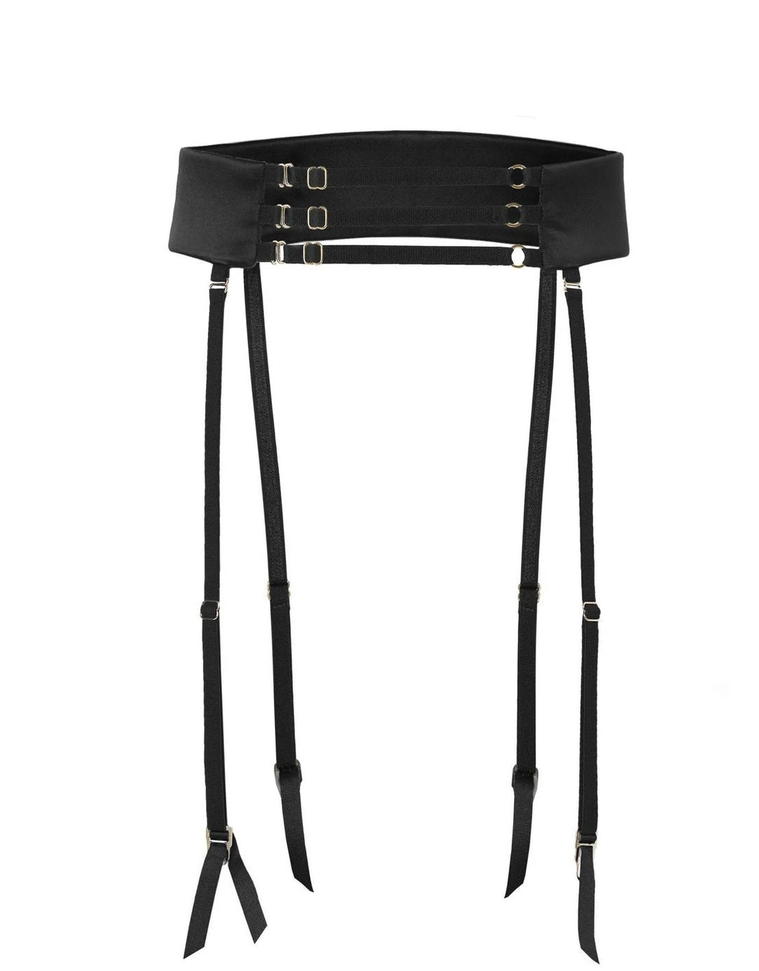 Murmur Secure Belt in Black, Removable Suspenders
