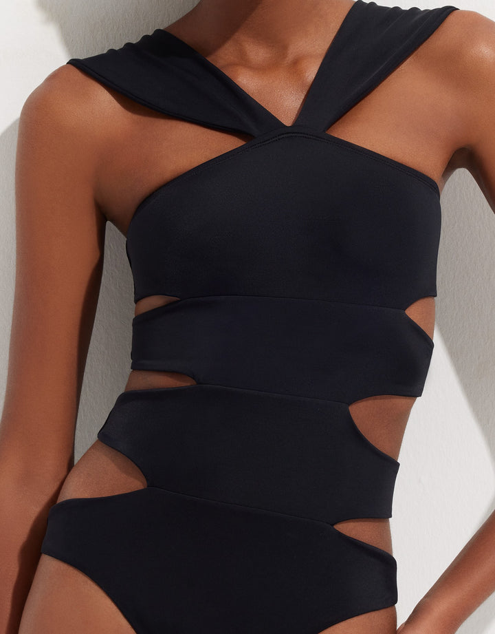 OYE Swimwear Erica One Piece Swimsuit in Black