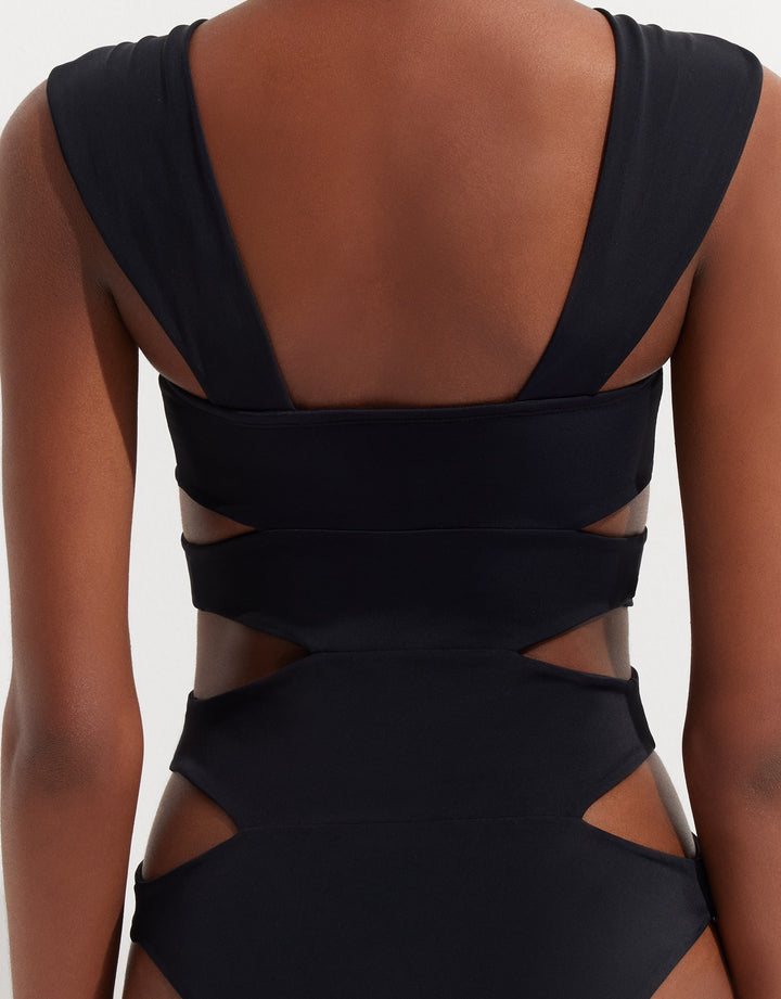 OYE Swimwear Erica One Piece Swimsuit in Black