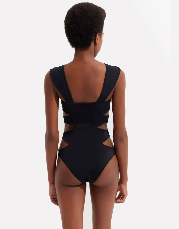 OYE Swimwear Erica One Piece Swimsuit in Black