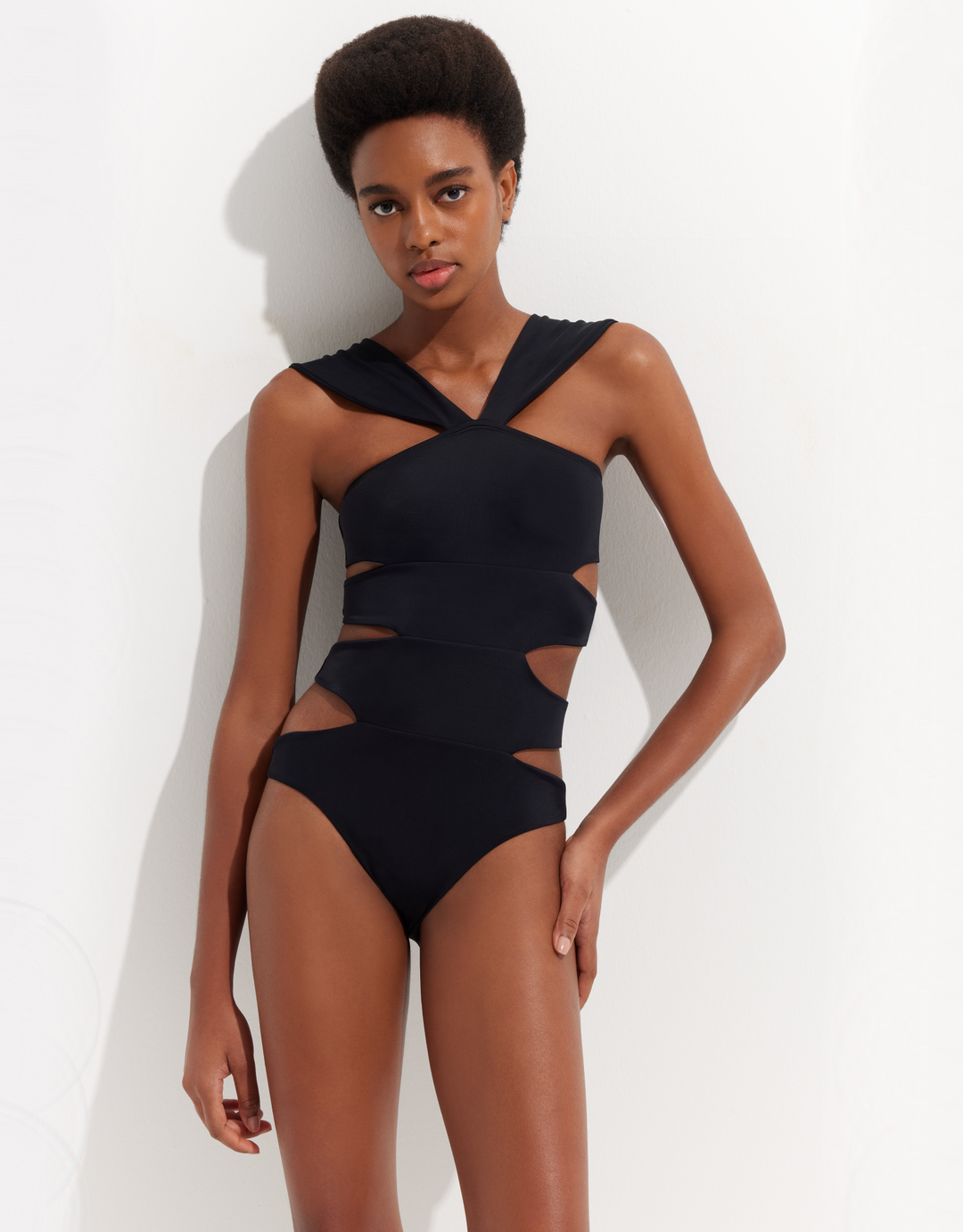 OYE Swimwear Erica One Piece Swimsuit in Black