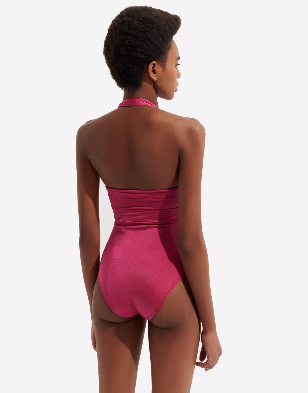 OYE Swimwear Roman One Piece in Ruby