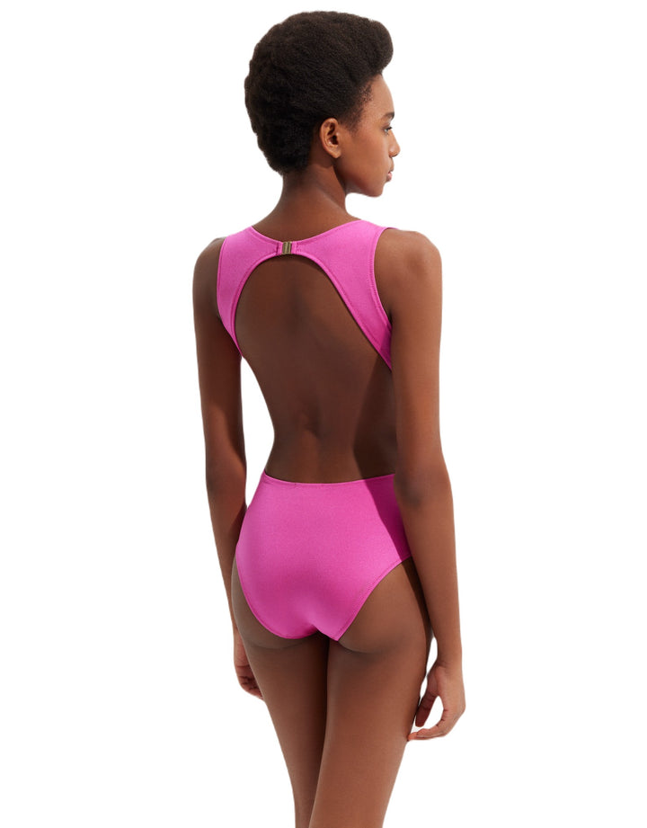 OYE Swimwear Elvira Daring One Piece Swimsuit Carnation Pink