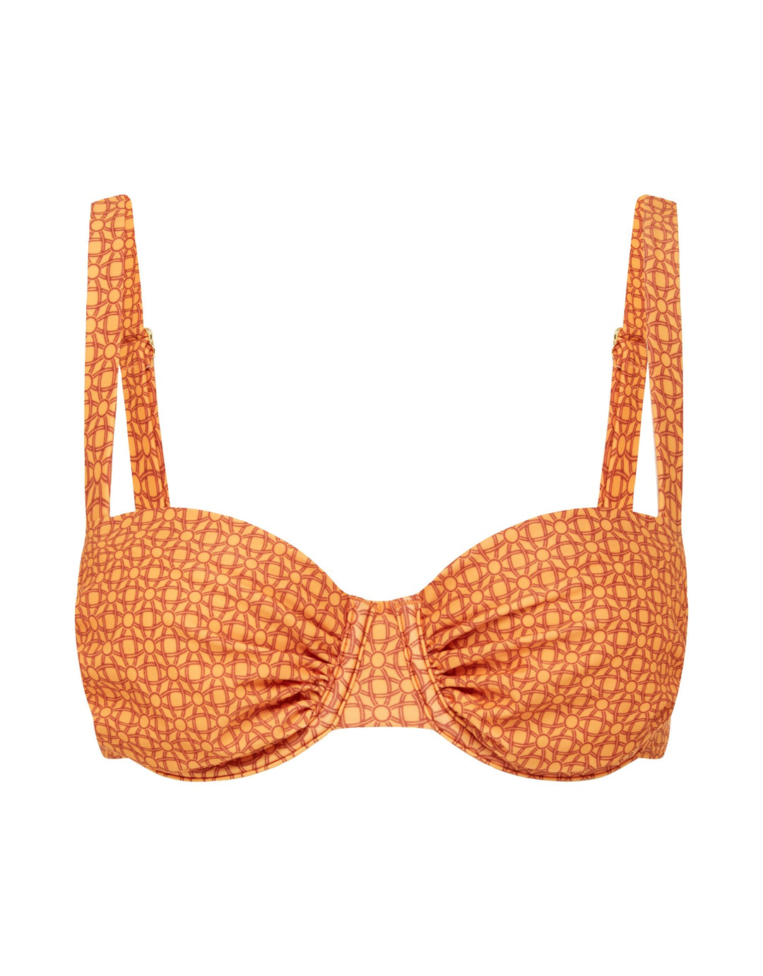 Peony Swimwear Marigold Ruched Holiday Underwire Bikini Top
