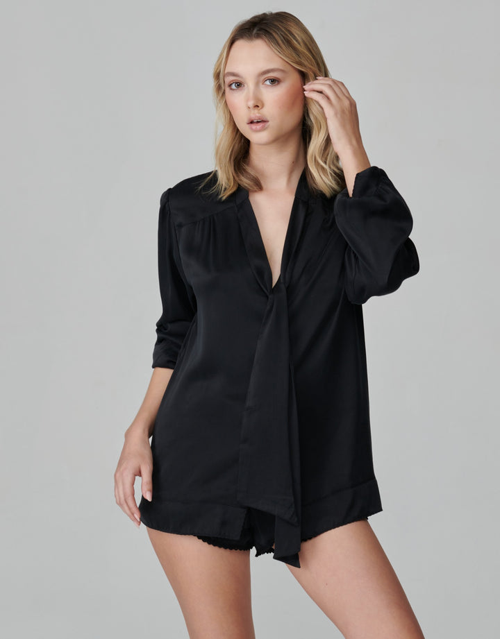 Shell Belle Clara Silk Blouse Black