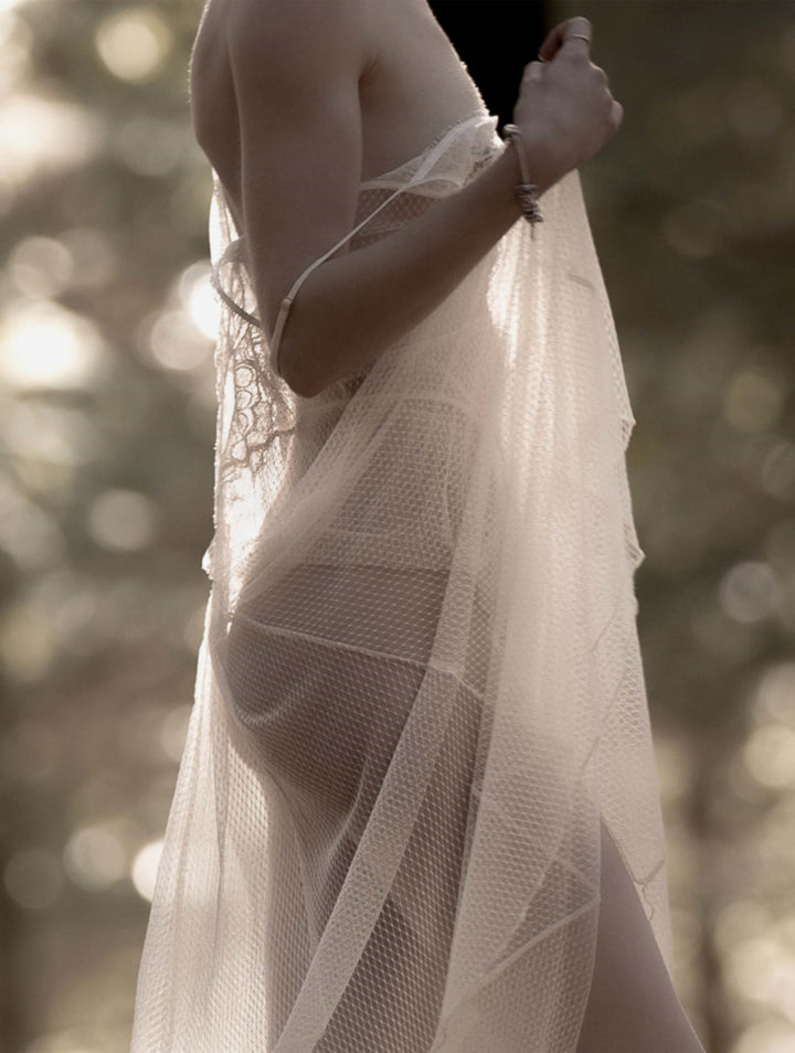 Shell Belle Icone Long Gown  Cream