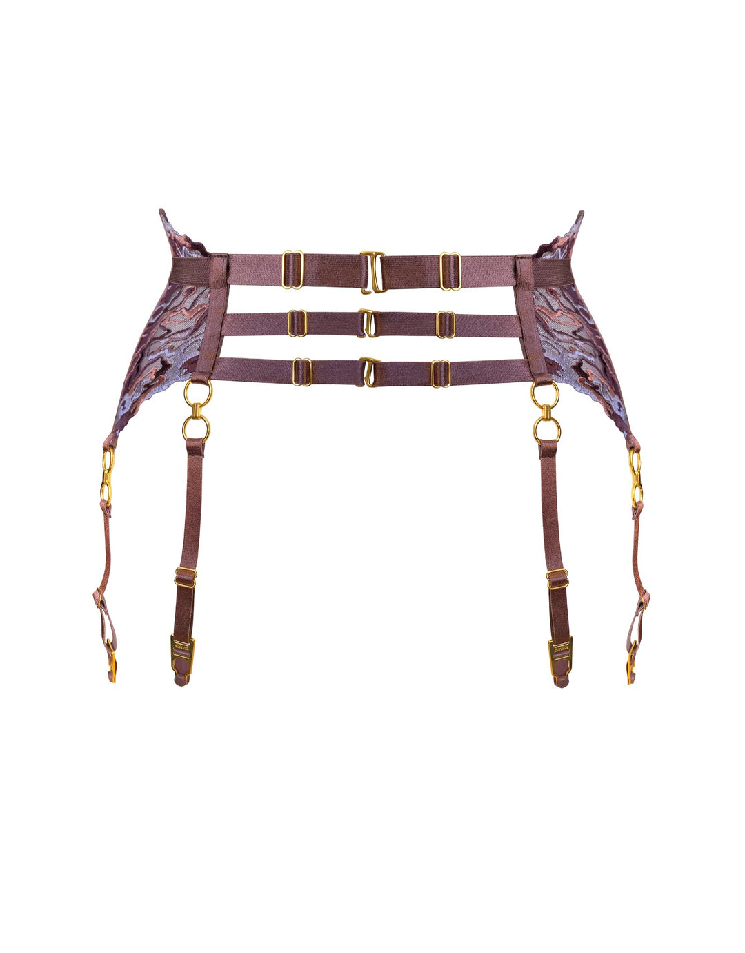 Onda Suspender Belt Plum