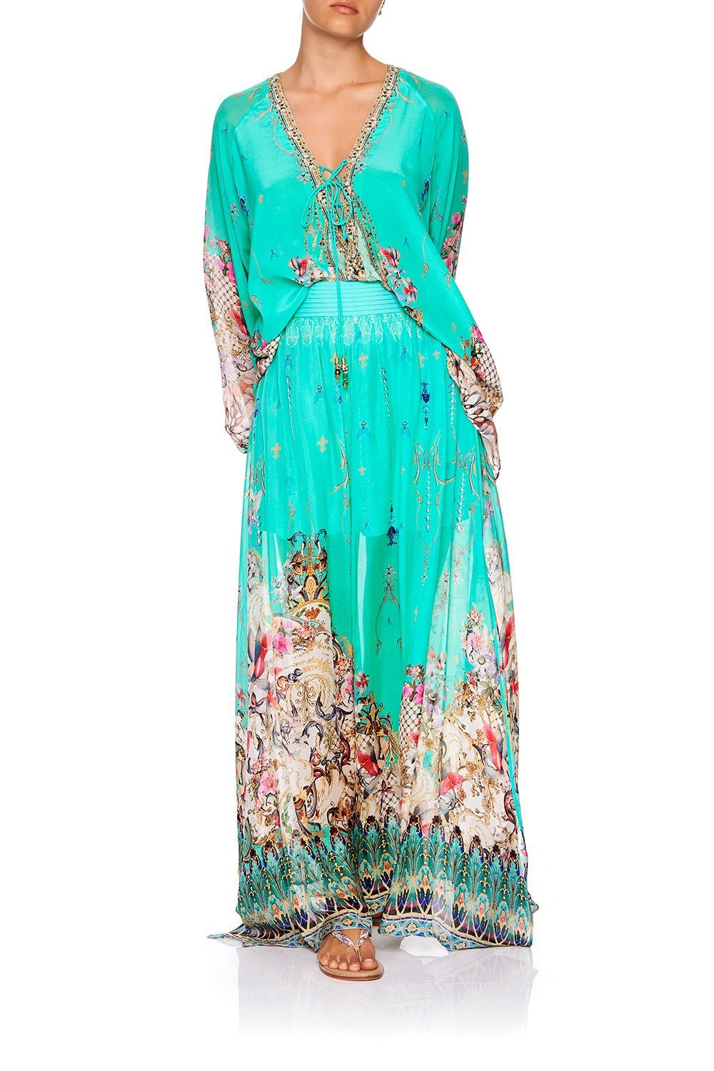 Camilla FLORAISON SKIRT WITH PINTUCK WITH BAND