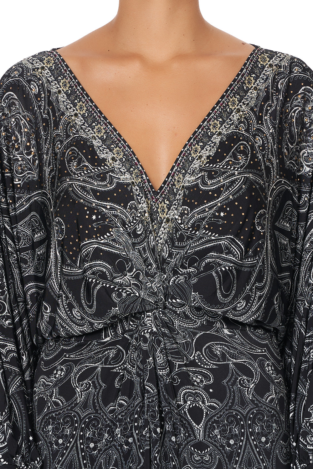 Camilla Midnight Pearl Twist Front Dress