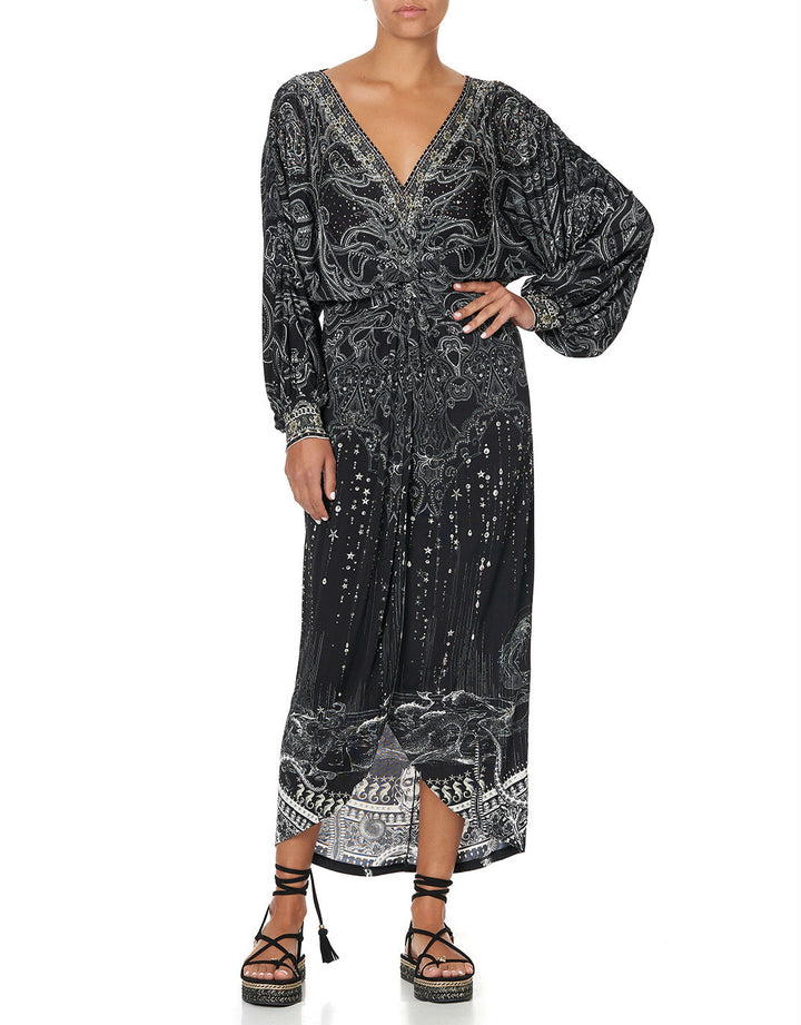 Camilla Midnight Pearl Twist Front Dress