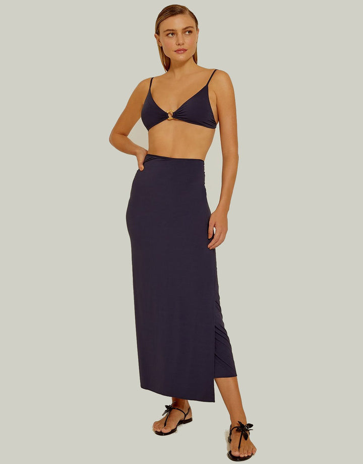 Knot Touch Sarong Indigo Blue
