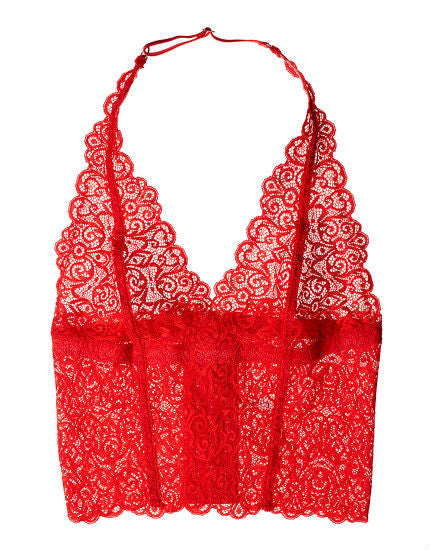 Lonely Cyd Lace longling bra in poppy