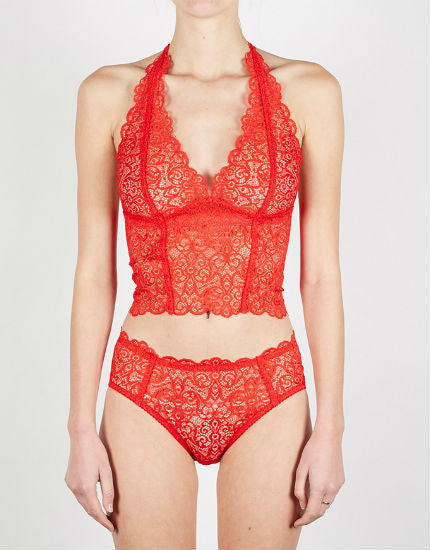 Lonely Cyd Lace longling bra in poppy