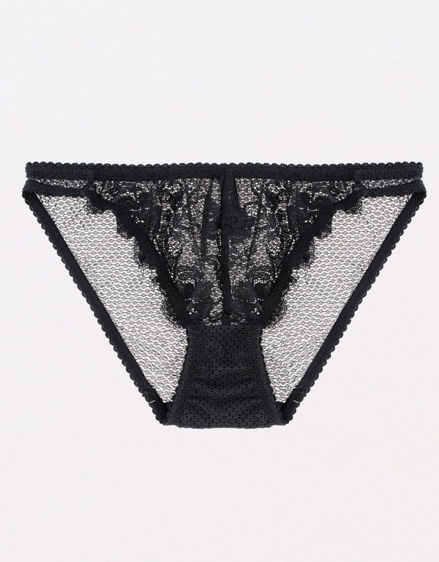 Lonely Label Lydia black lace brief
