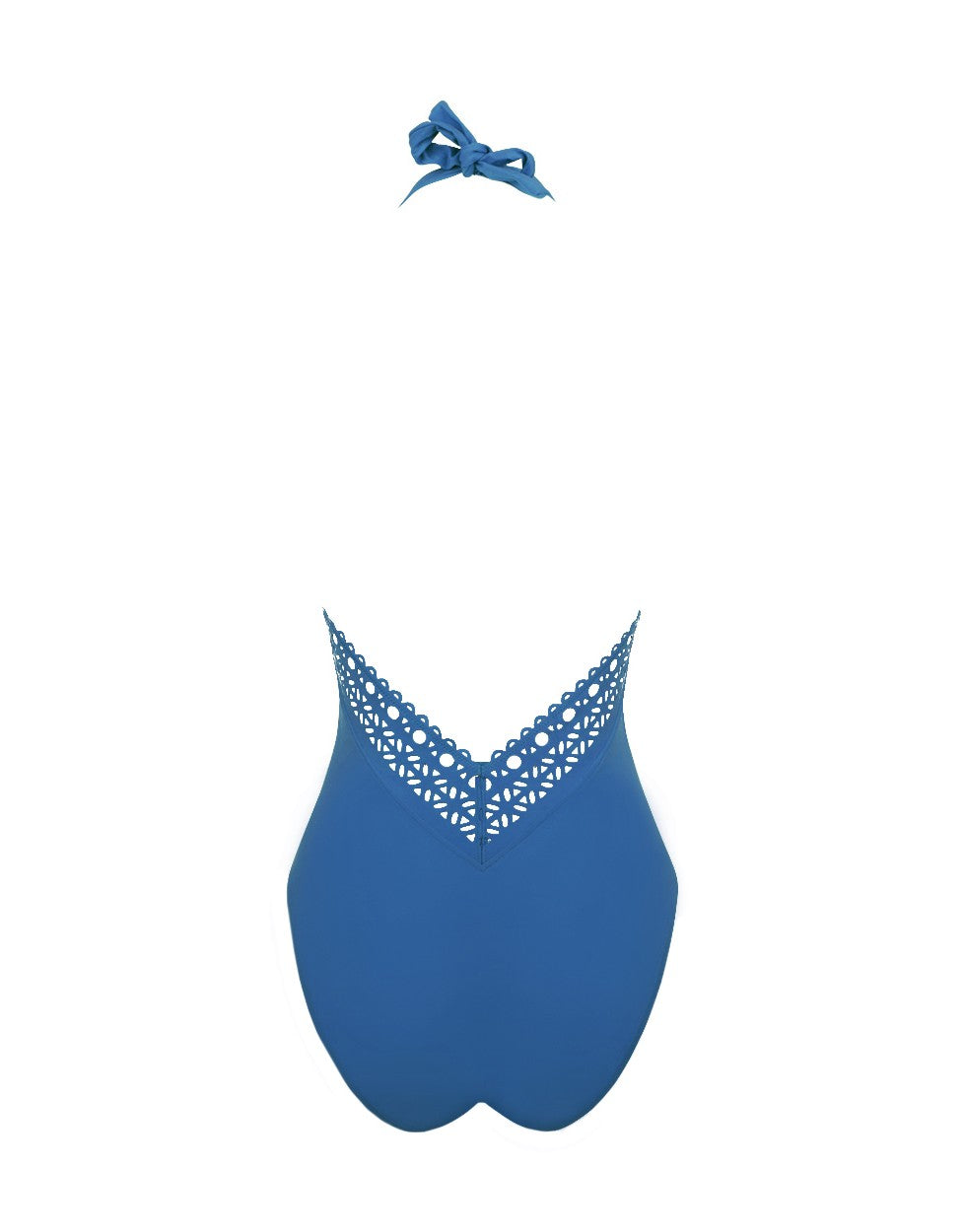 Lise Charmel Ajourage Halter One-piece Swimsuit Plunging Back Nuage Blue