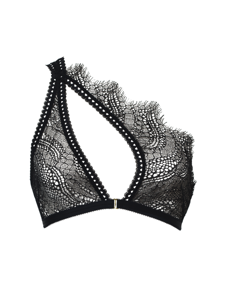 Tisja Damen Hymn Asymmetrical Bra in Black