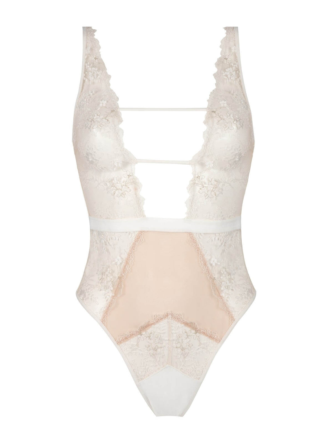 Atelier Amour Après Minuit Bodysuit Pearl Designer Bridal Lingerie