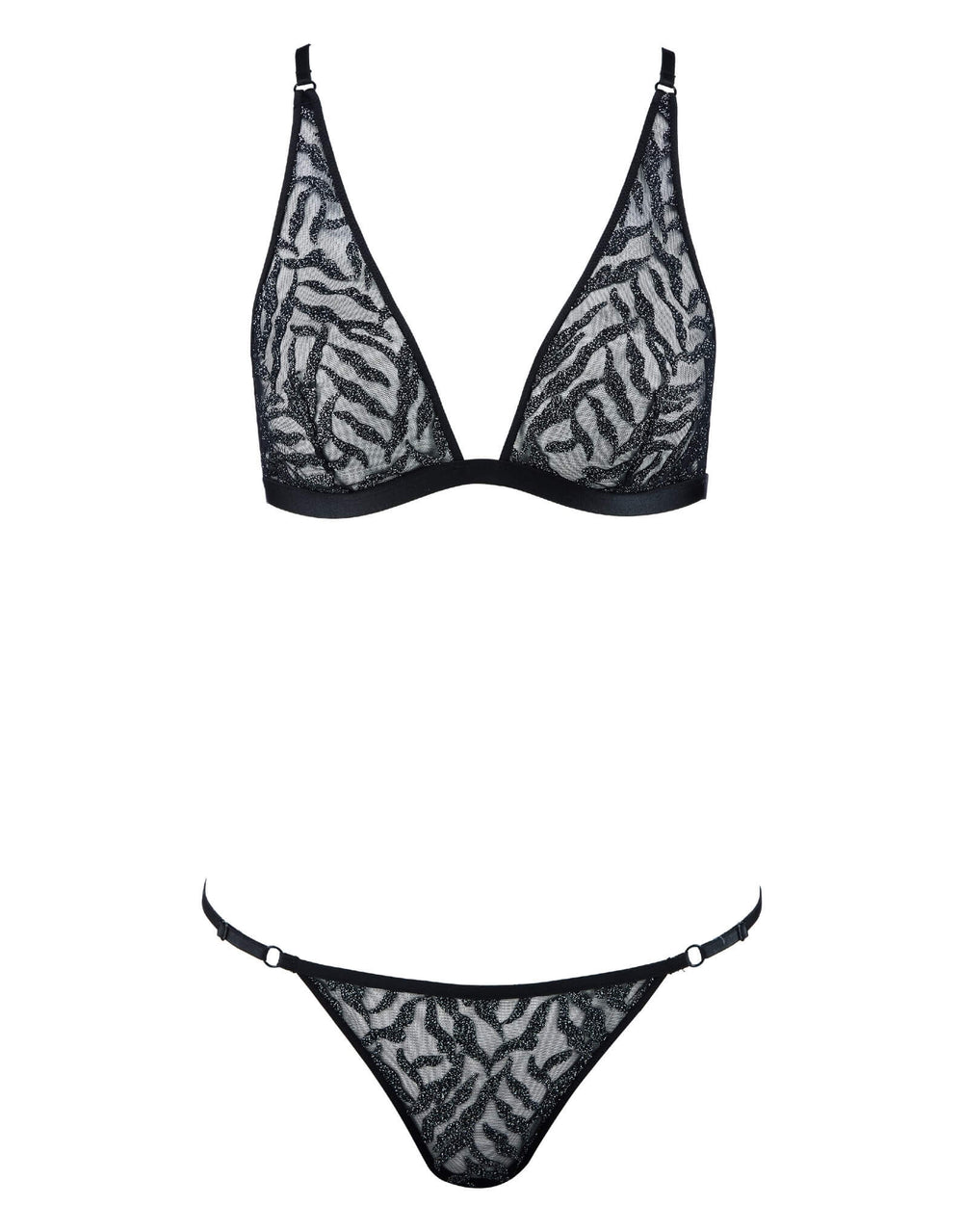 Aubade Moonlight Shadow lingerie gift set with triangle bralette and brief product only