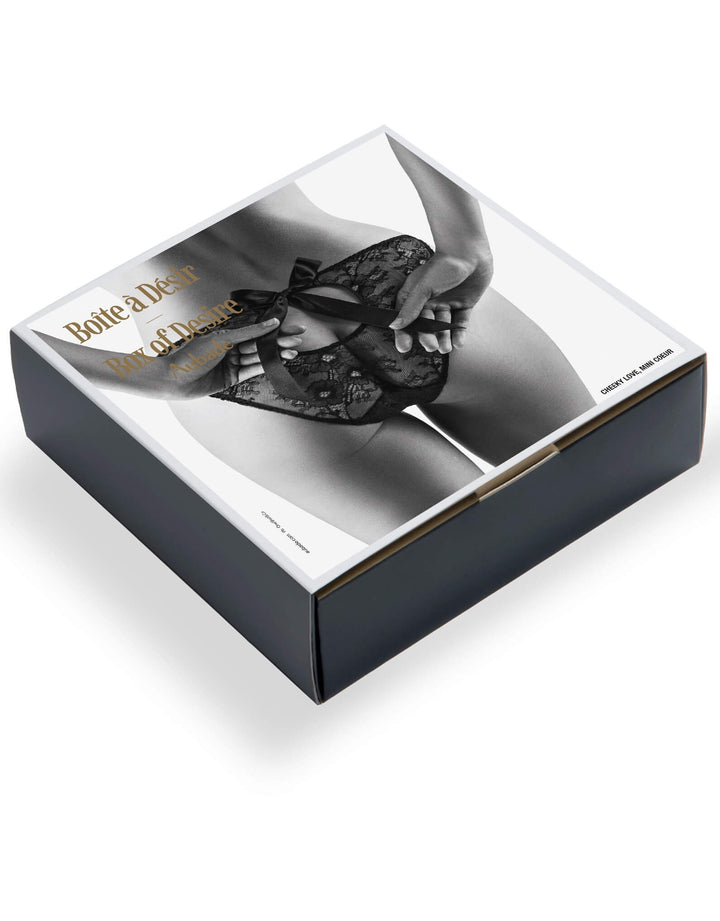 Aubade Boîte à Désir Cheeky Love Mini Coeur Brief Black Lace