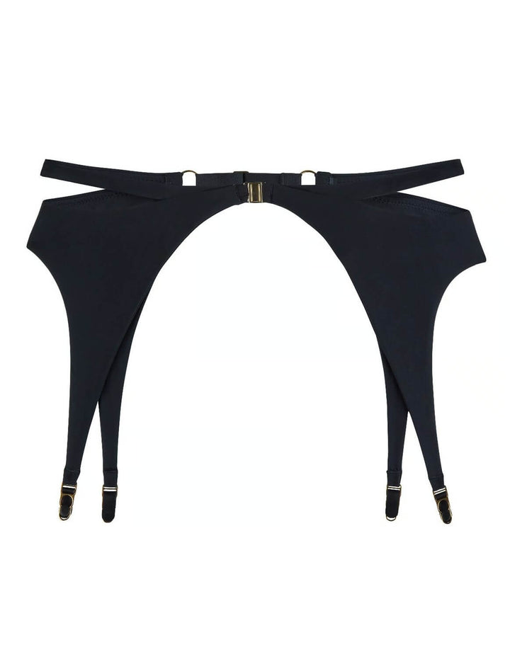 Aubade Lingerie Sumptuous Waves Suspender Belt Smoky Attraction