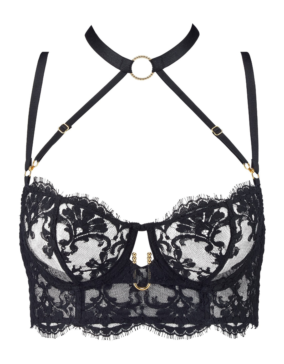 Under Your Spell Lace Bustier, Ultra Black