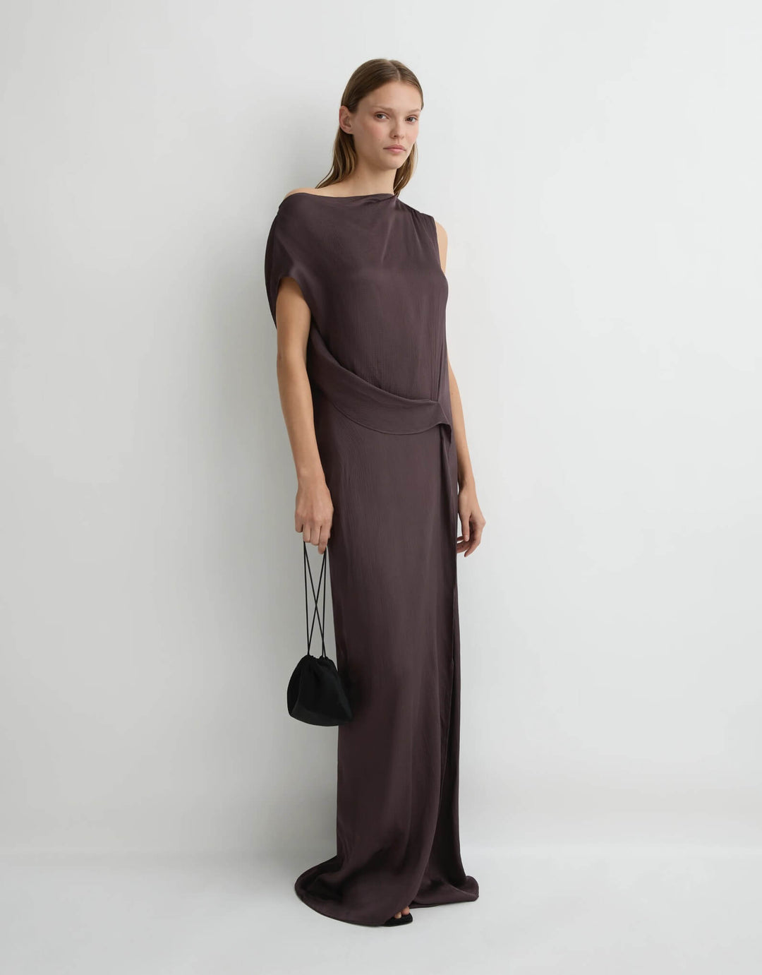 Ardea Draped Dress Mocha