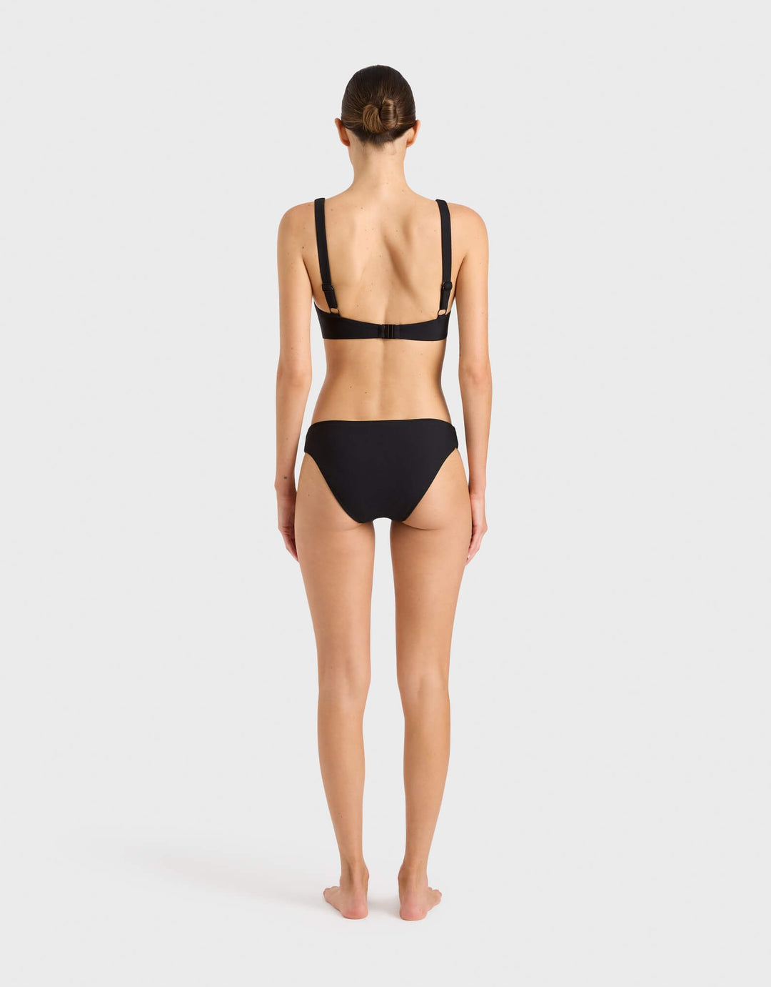 Bondi Born Clio Bikini Top Black Designer Swimwear I Removable Cups