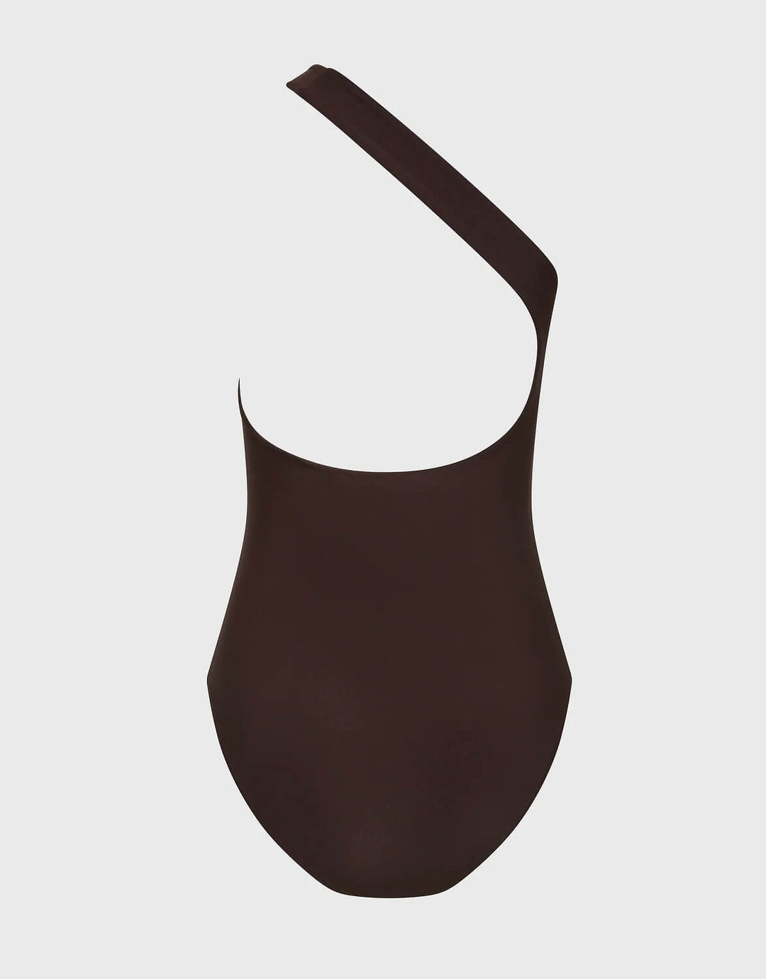 Bondi Born Colette one-shoulder one piece swimsuit in mocha