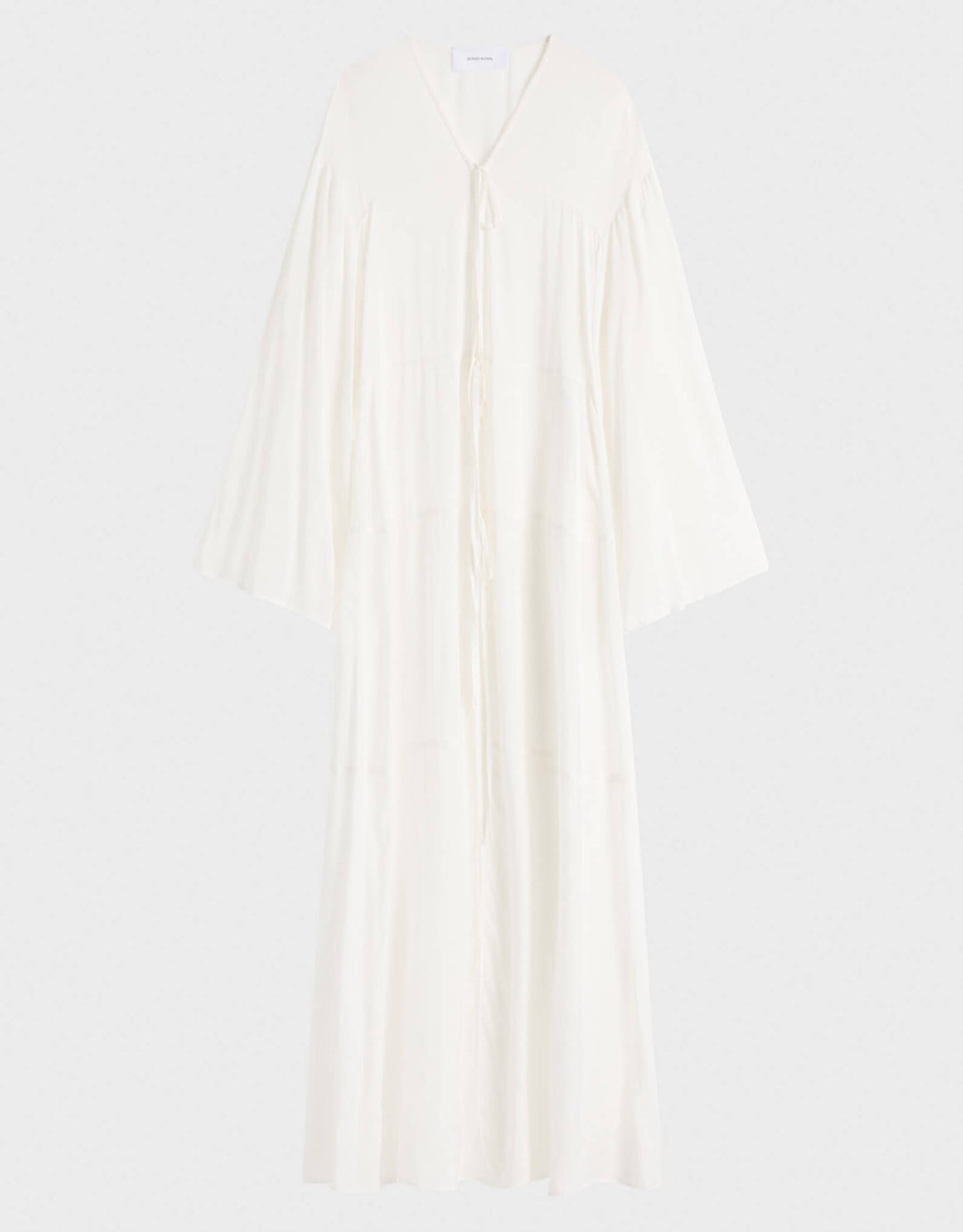 Bondi Born Cremona Tie-Front Maxi Cover-Up Dress