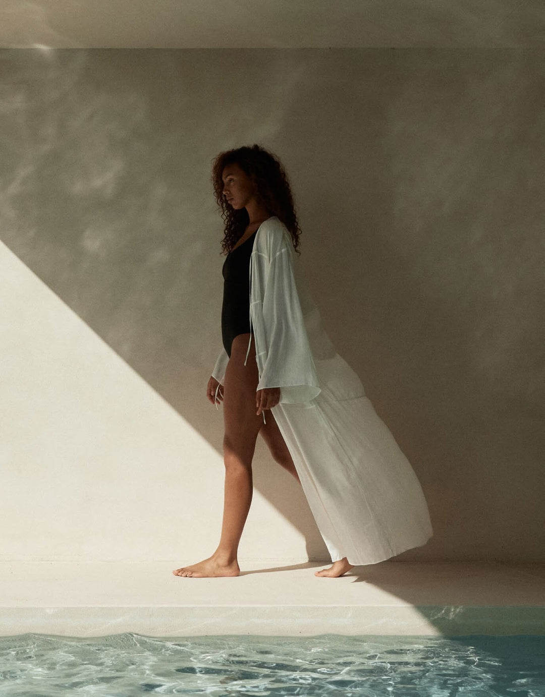 Bondi Born Cremona Tie-Front Maxi Cover-Up Dress