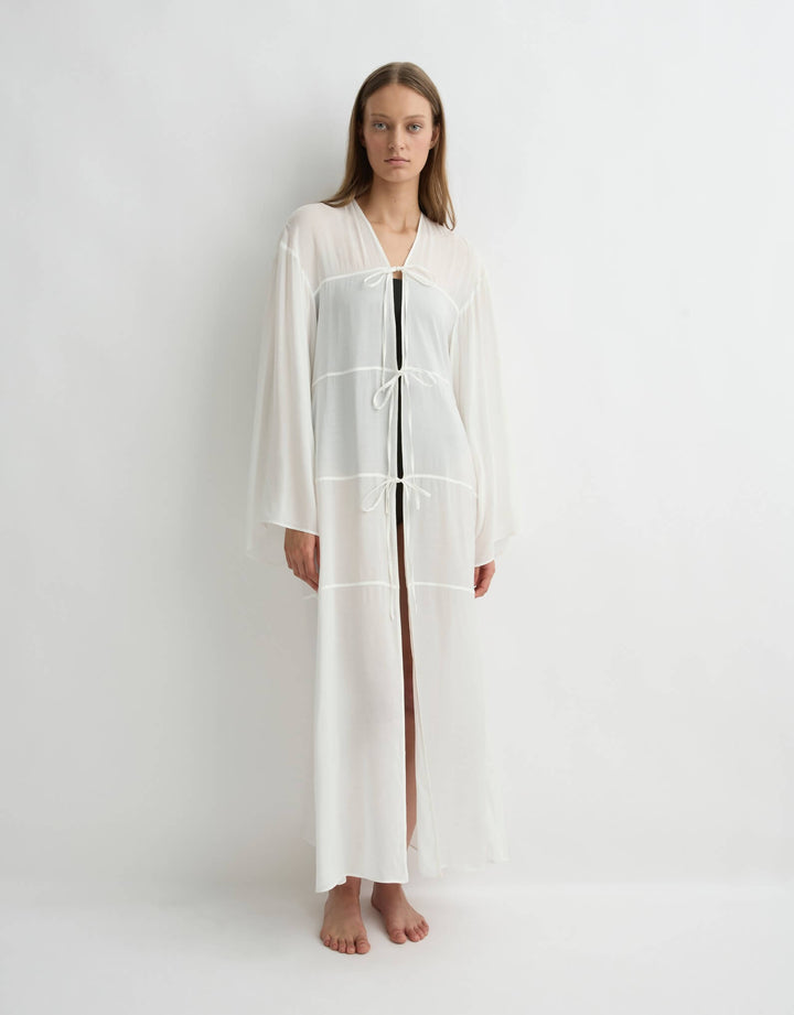 Cremona Tie-Front Maxi Coverup