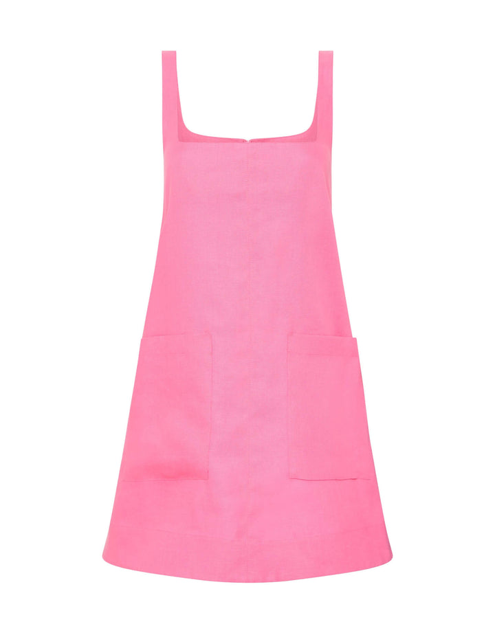 Bondi Born Delphi A Line Mini Dress, Rose Pink