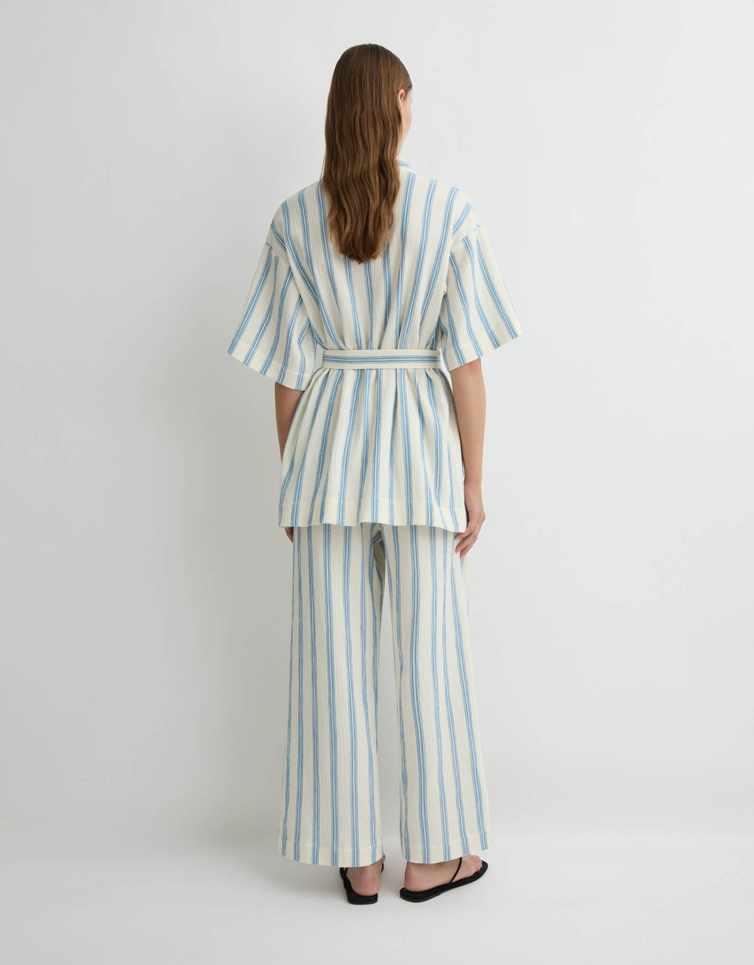 Bondi Born Finn Wrap Tunic Dusk Stripe