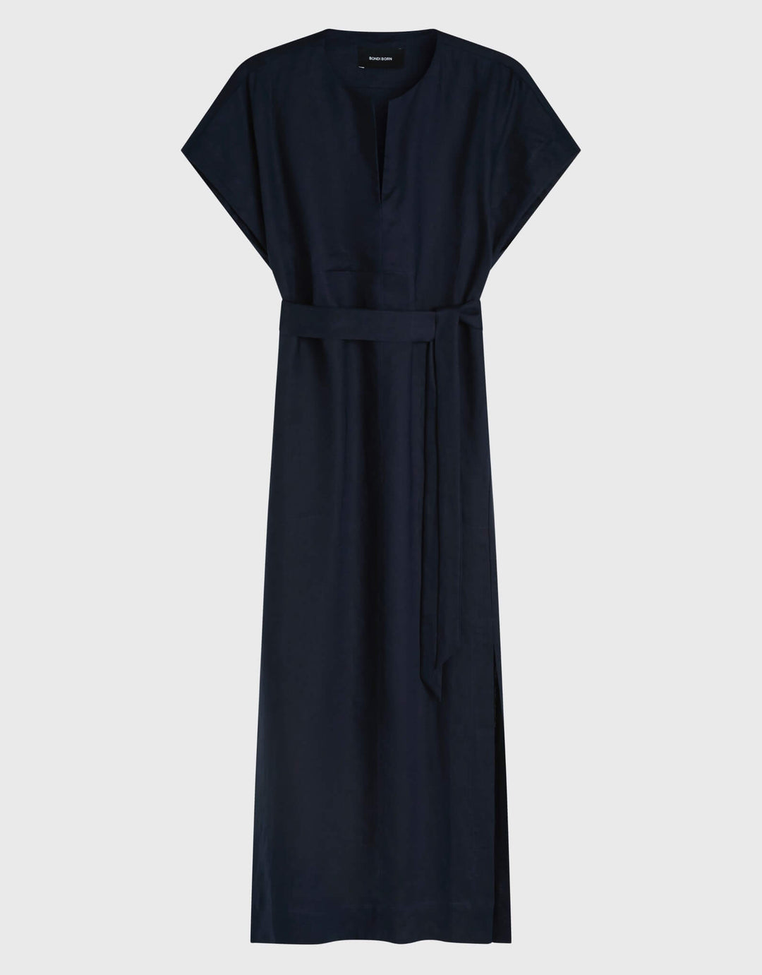 Bondi Born Leiden Universal Tunic Dress in navy linen
