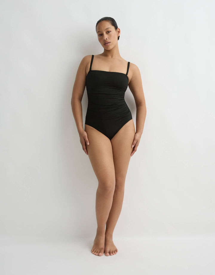 Bondi Born Raya One Piece in Black bandeau swimsuit