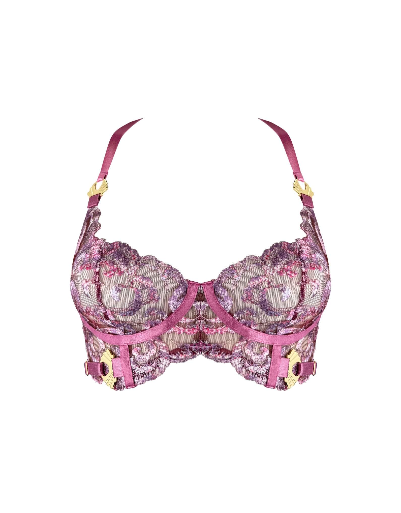 Bordelle Siren Longline Bodice Bra Raspberry – Luxury Lingerie