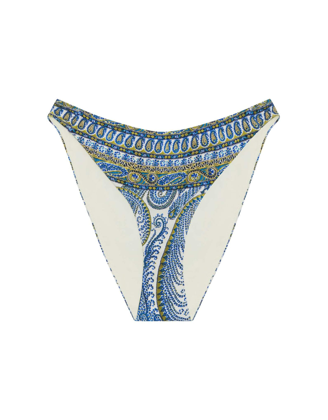 BOTEH Arcadia Paisley Dalian Bikini Bottom Lazuli front